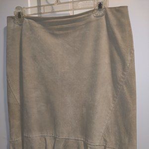 Suede skirt